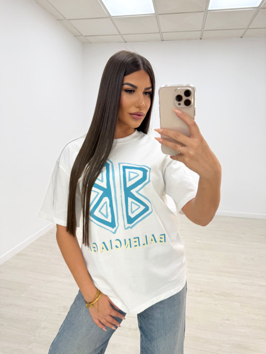 CAMISETA BALENC BB AZUL-BLANCA CAMISETA BALENC BB AZUL-BLANCA